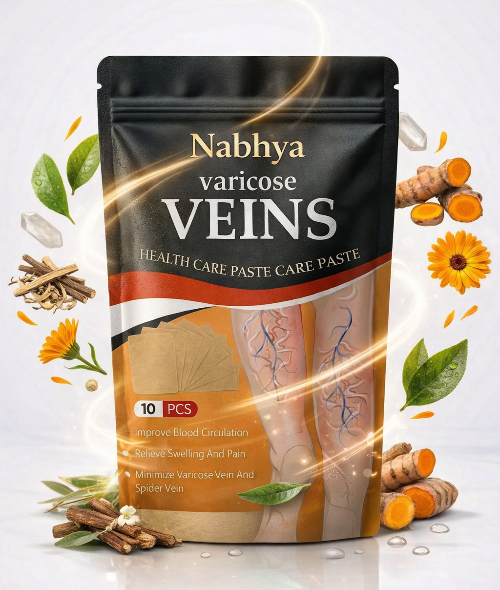 Nabhya™ Spider & Varicose Vein Patches | Natural Herbal Therapy for Swelling, Fatigue & Vein Health