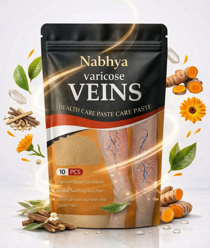 Nabhya™ Spider & Varicose Vein Patches | Natural Herbal Therapy for Swelling, Fatigue & Vein Health