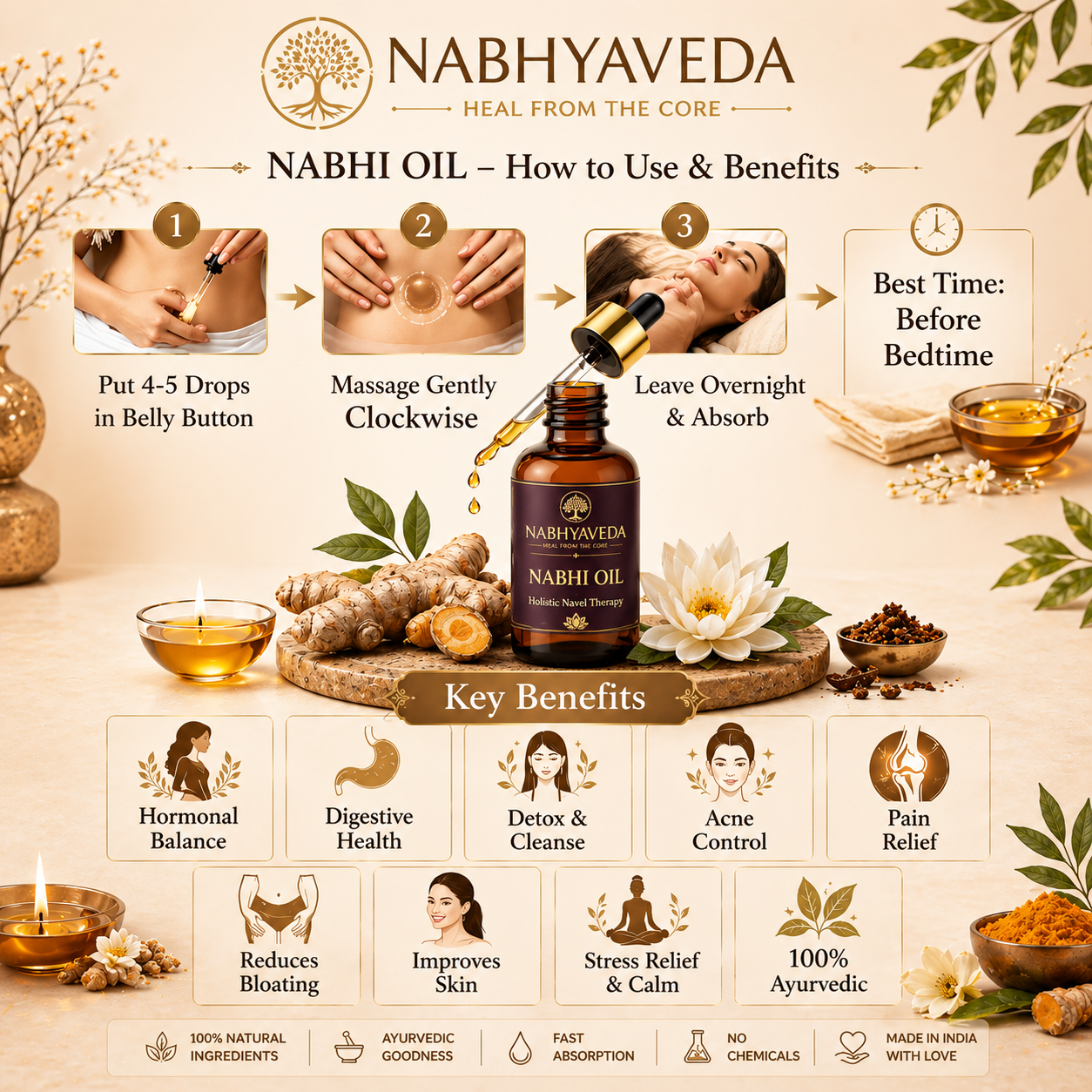 Nabhi Oil | Balanced Belly Button Oil | Nabhyaveda
