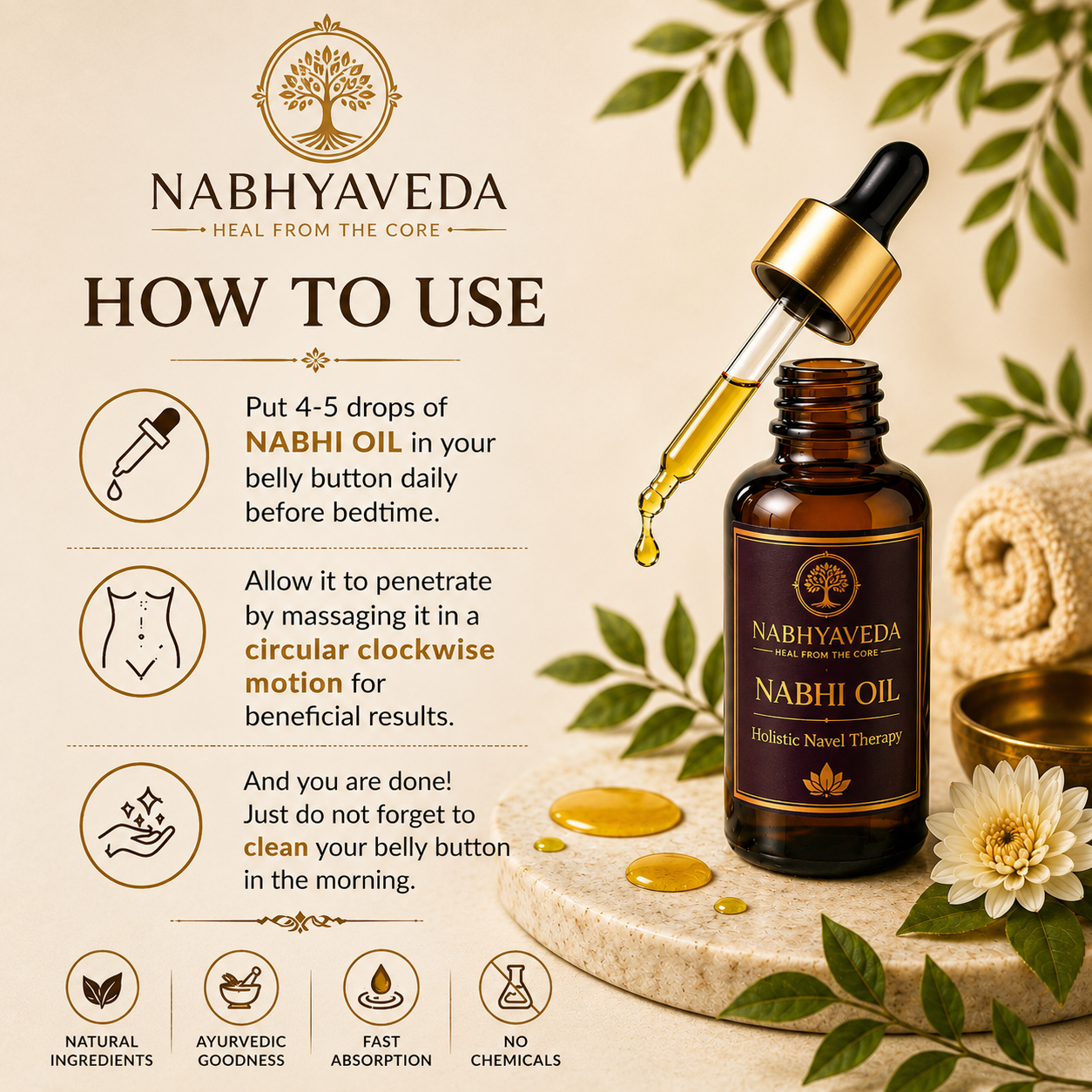 Nabhi Oil | Balanced Belly Button Oil | Nabhyaveda
