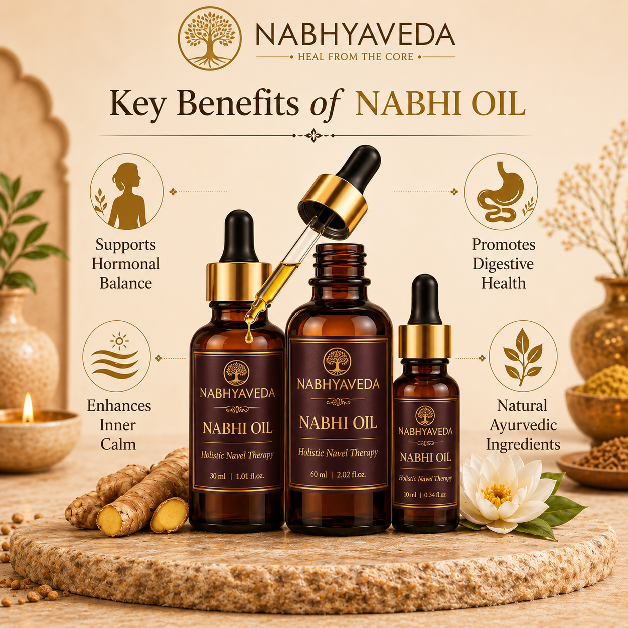 Nabhi Oil | Balanced Belly Button Oil | Nabhyaveda